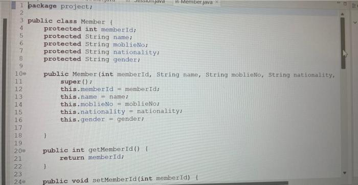 object oriented prgoramming jave-setters and | Chegg.com
