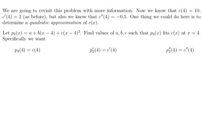 Solved We are going to revisit this problem with more | Chegg.com
