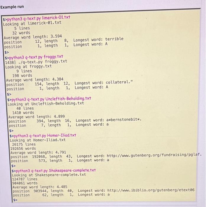 Solved (25 points total.) Name this script "question" (or | Chegg.com