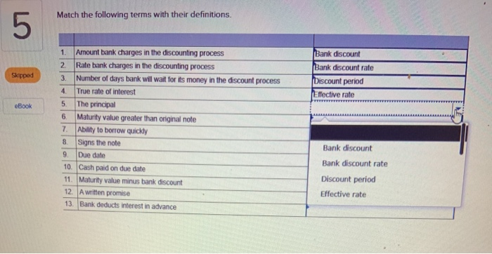 Solved Match the following terms with their definitions | Chegg.com