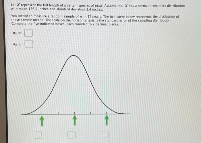Solved Let X represent the full length of a certain species | Chegg.com
