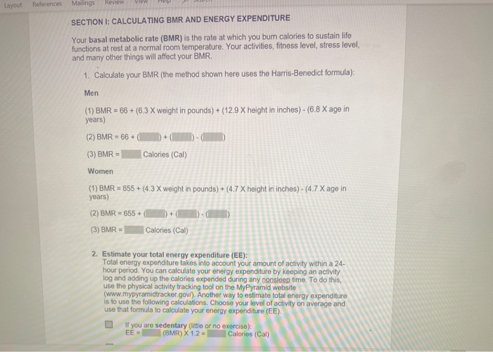 Calculate my bmr for men image