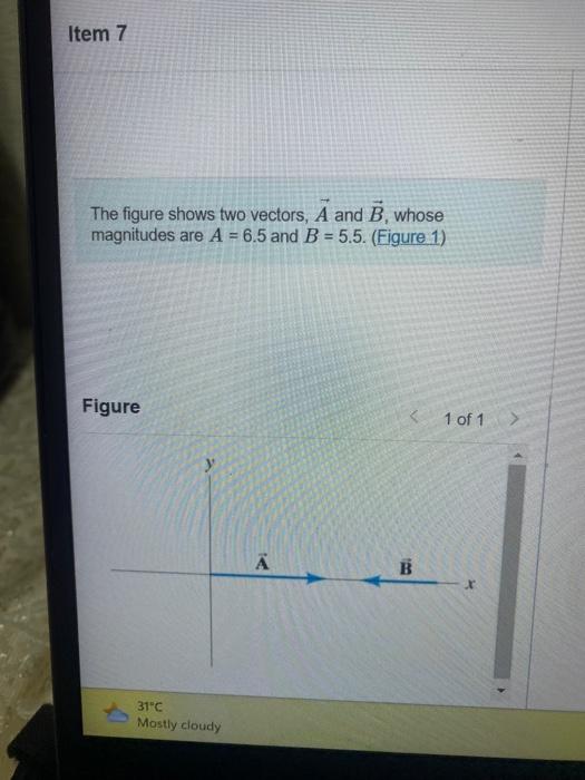 Solved The Figure Shows Two Vectors, A And B, Whose | Chegg.com