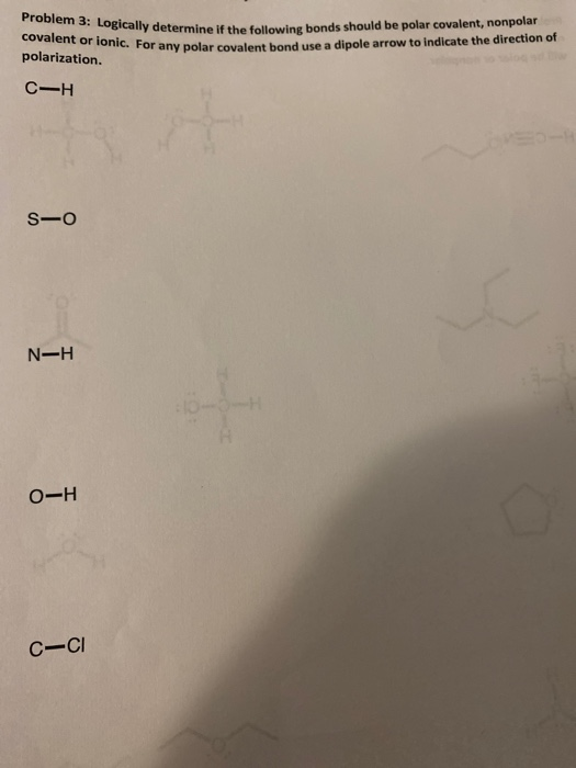 Solved Problem 1 What Is The Molecular Geometry For Each Chegg Com