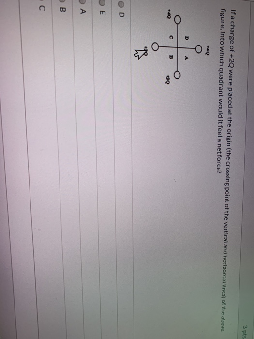 Solved Question 1 3 pts An infinite plane lies in the | Chegg.com