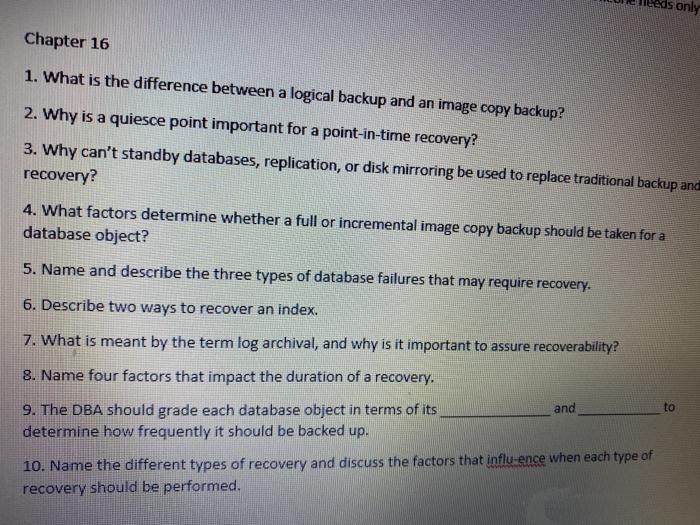 Solved ds only Chapter 16 1. What is the difference between | Chegg.com