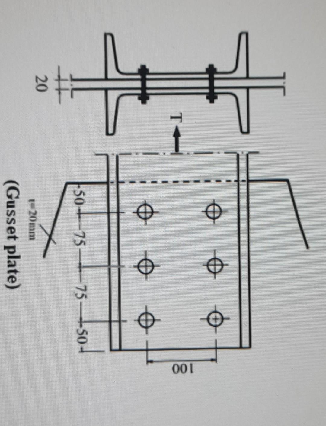Solved The slipcritical bolted connection is shown below.