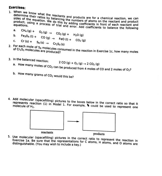 Solved ChemActivity 19 Balancing Chemical Equations (What | Chegg.com