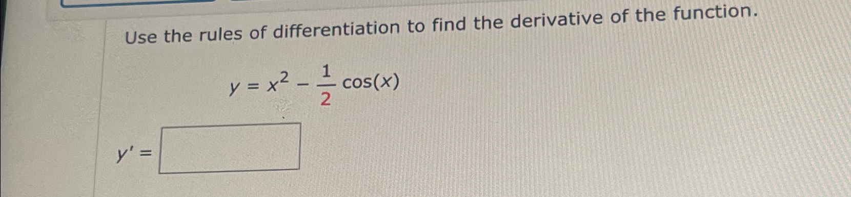 Solved Use the rules of differentiation to find the | Chegg.com