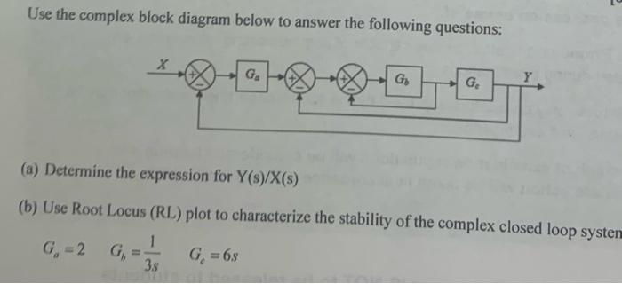 Solved Use the complex block diagram below to answer the | Chegg.com