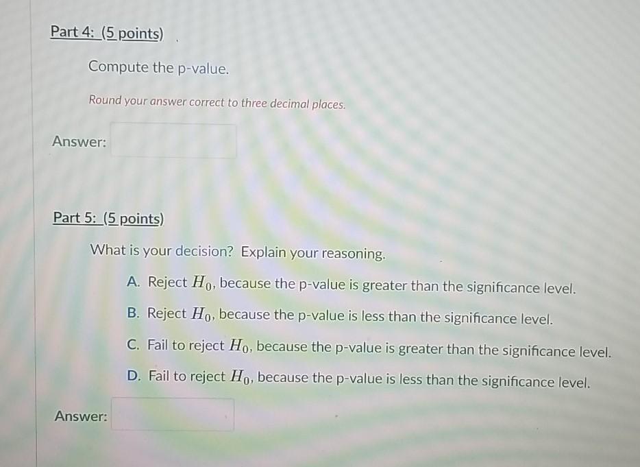 Solved Scenario: Researchers Are Interested In Determining | Chegg.com