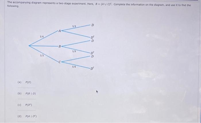 Solved The accompanying diagram represents a two-stage | Chegg.com