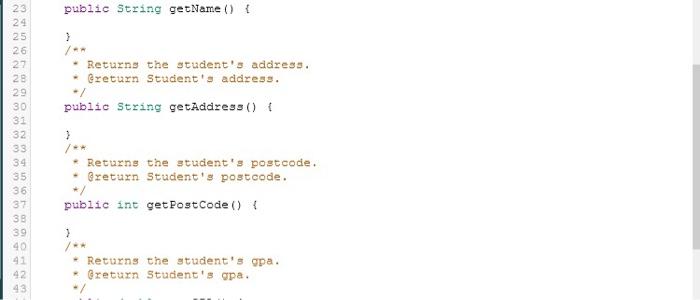 Solved Student.java 1 package student; 2 3 public class | Chegg.com