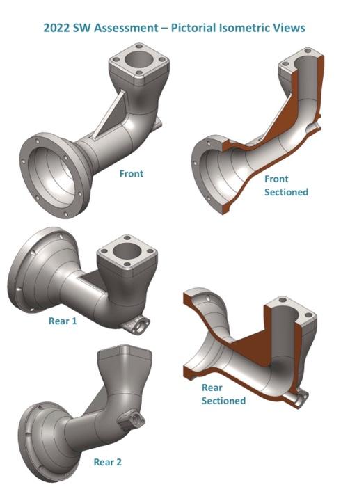 Solved Produce A 3D Model Of The Part Using SolidWorks Or | Chegg.com ...