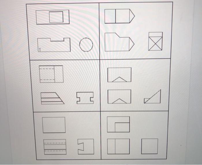 Solved 1. Below are incomplete drawings of third angle | Chegg.com