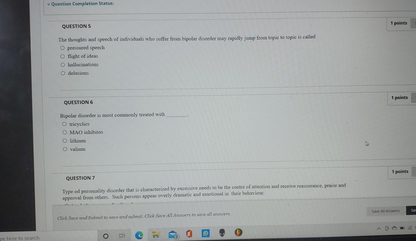 Solved Question Completion Status: QUESTION 3 1 points Save | Chegg.com