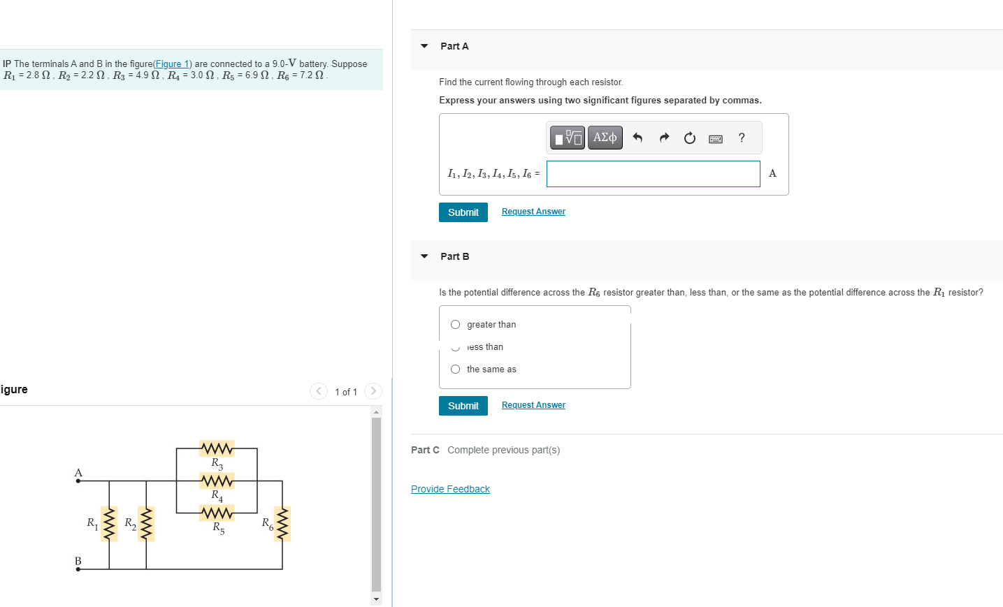 Solved IP The terminals A and B ﻿in the figure(Figure 1 ) | Chegg.com