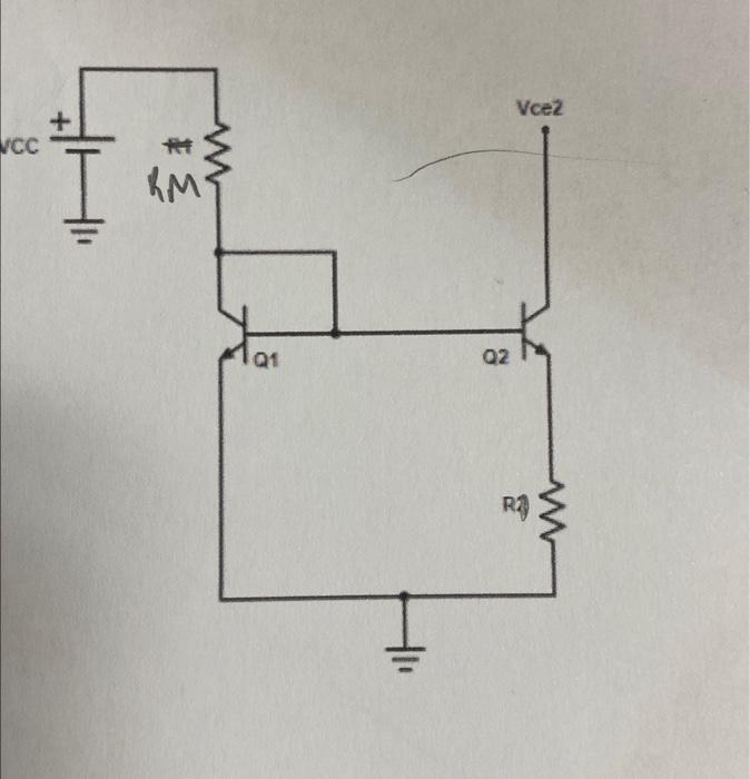 Solved design widlar current source for io 5ua and ir chegg