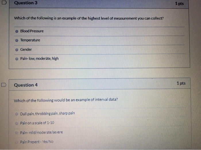 Solved Question 3 1 pts Which of the following is an example | Chegg.com