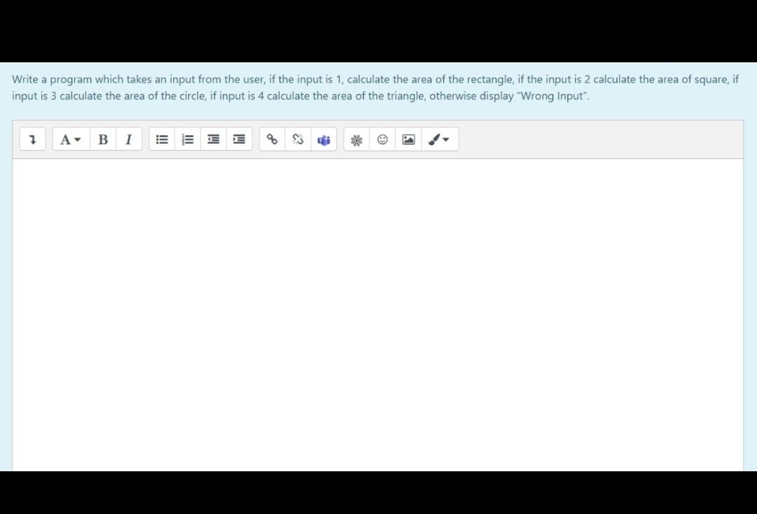 Solved Write a program which takes an input from the user, | Chegg.com