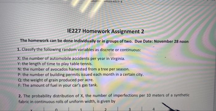 Solved The homework can be done individually or in groups of | Chegg.com