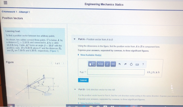 Solved III Engineering Mechanics Statics (Homework 1 - | Chegg.com