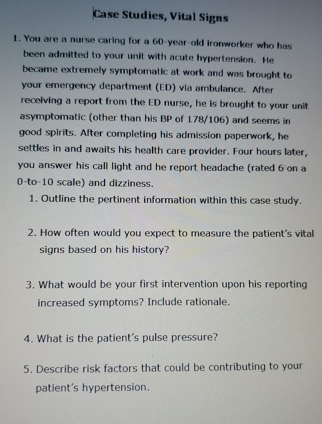 Nursing vital sign sheet image