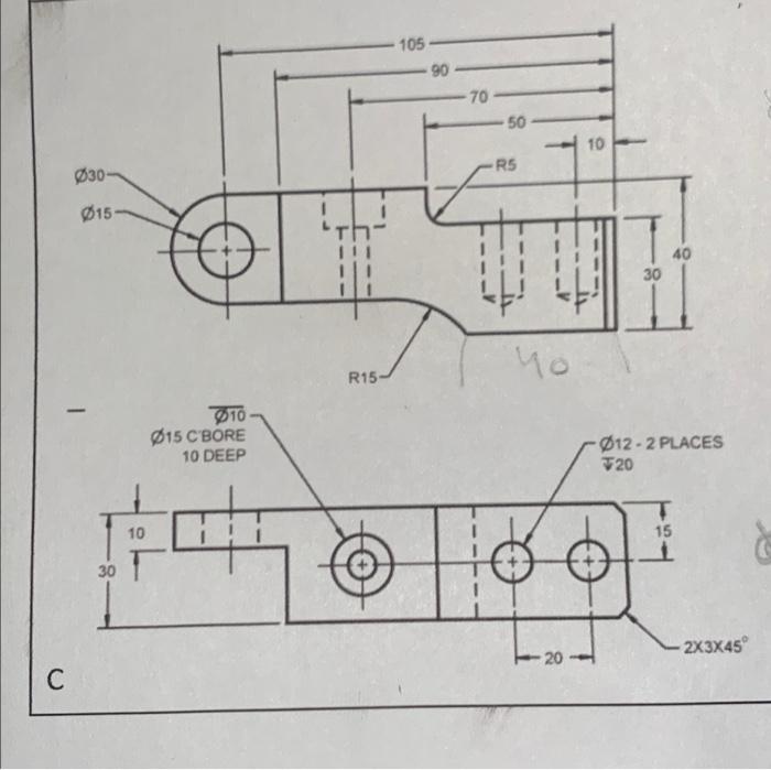 Solved 105 90 -70 50 10 R5 $30 015 40 30 no R15 010 015 | Chegg.com