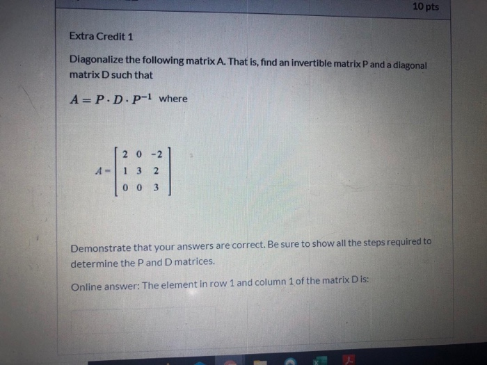 Solved 10 pts Apply the matrix techniques simplified from | Chegg.com