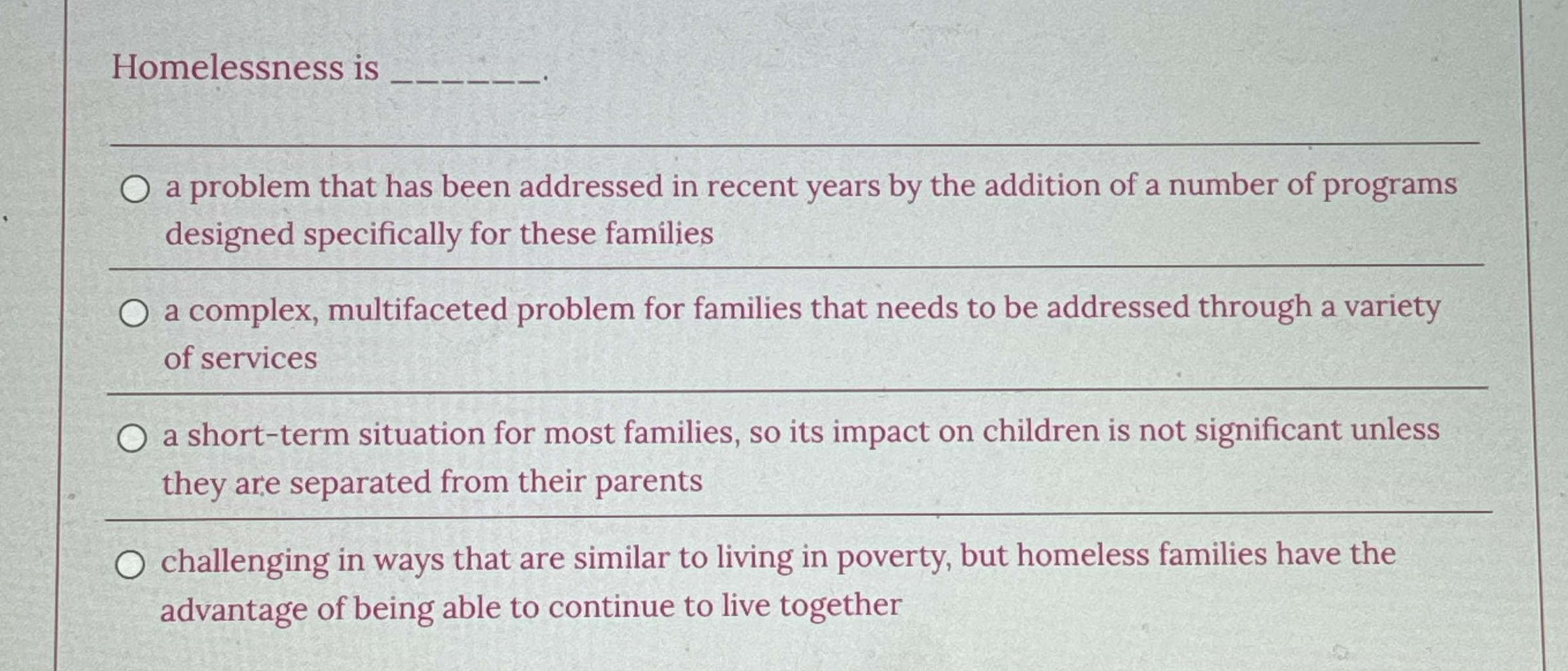 High Quality SOLUTION Homelessness is q,a problem that has been ...