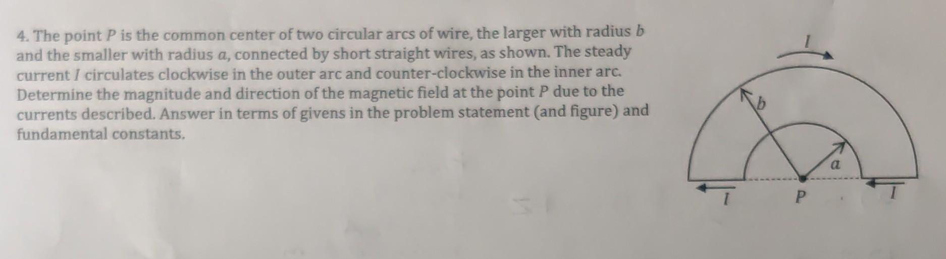 Common Center Turn Example Solved 4. The point P is the common center of two circular | Chegg.com