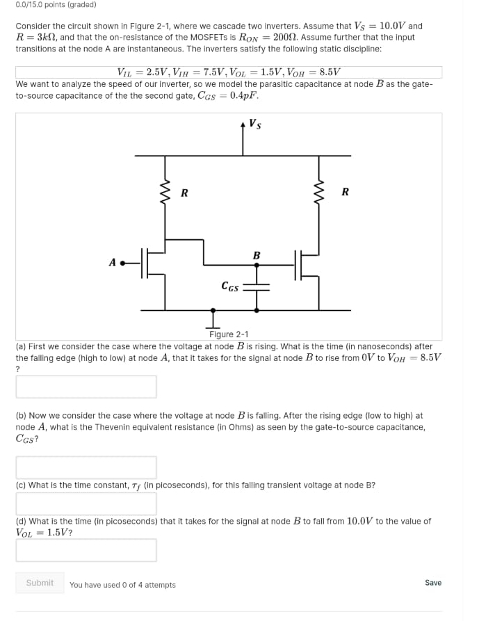 Solved 0.015.0 ﻿points (graded)Consider the circuit shown in | Chegg.com