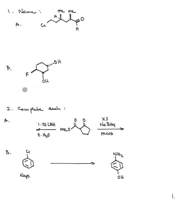 Solved B. 2. Complate Each: A. B. Steps | Chegg.com