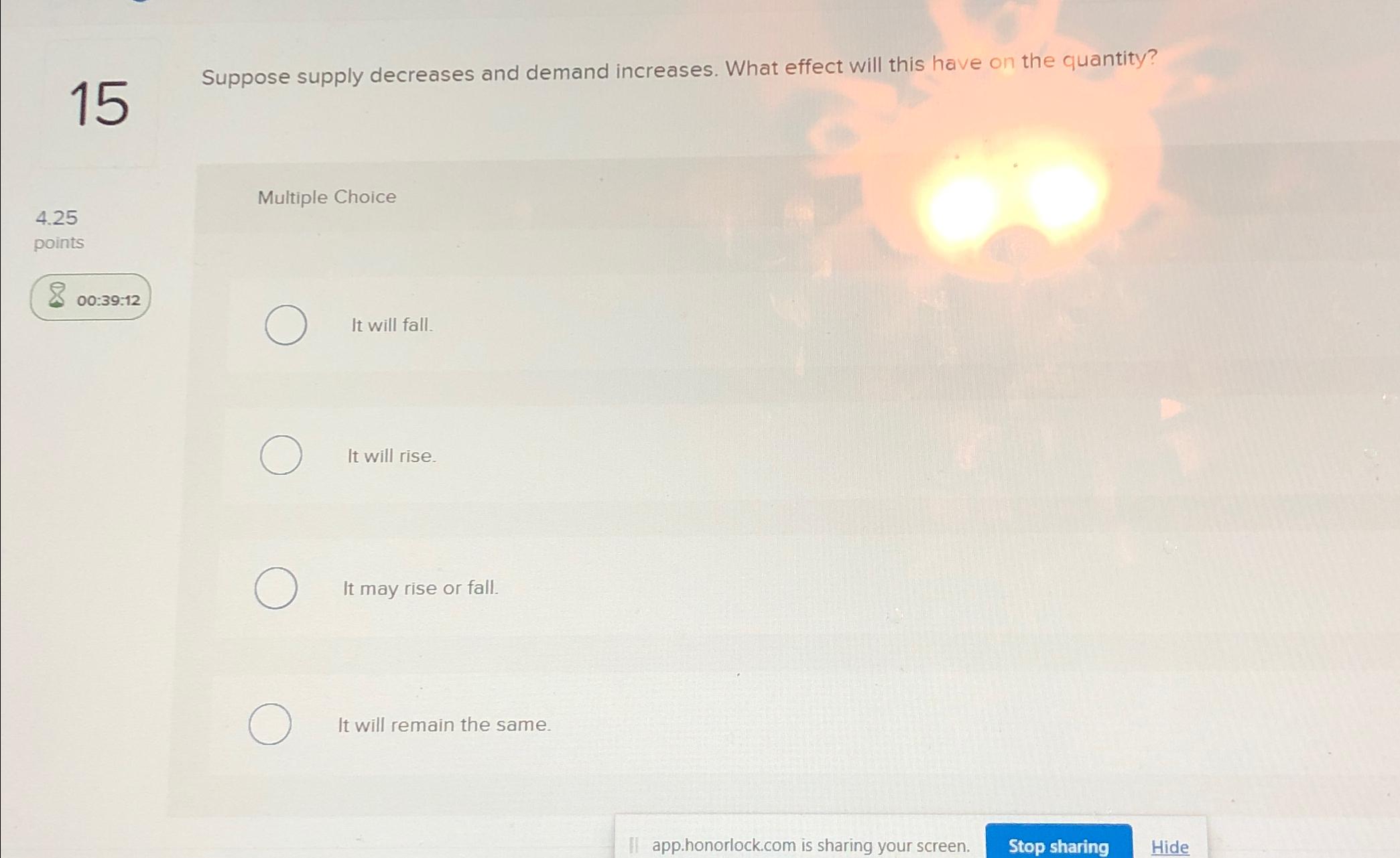 Solved 15 ﻿Suppose supply decreases and demand increases. | Chegg.com