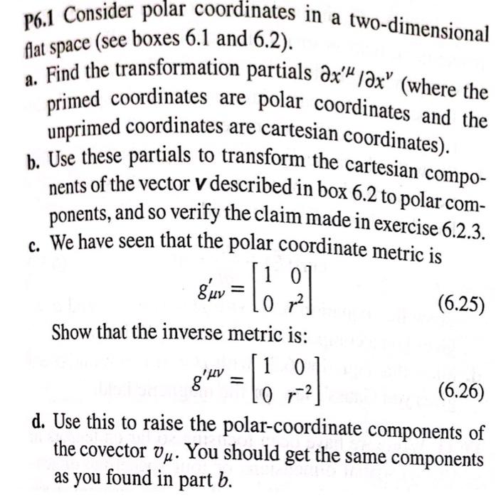 Solved P6.1 Consider Polar Coordinates In A Two-dimensional | Chegg.com