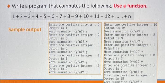 Write a C++ program that computes the following. Use | Chegg.com