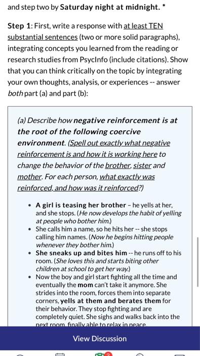 Solved Step 1: First, write a response with at least TEN | Chegg.com