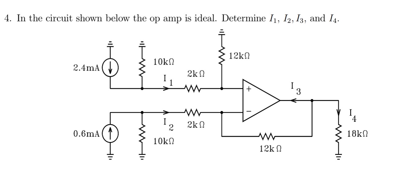 Solved In the circuit shown below the op amp is ideal. | Chegg.com