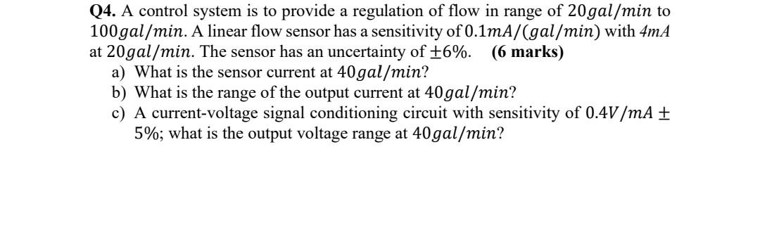 Solved Q4. A control system is to provide a regulation of | Chegg.com