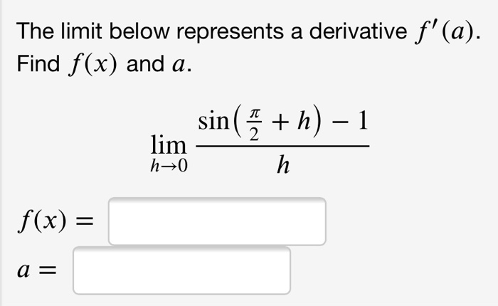 Solved Use The Definition Of The Derivative To Find The D