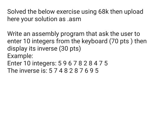 Solved Write The Code In 68k Ide Motorola And In A Way I Can Chegg Solved Write The Code In 68k Ide Motorola And In A Way I Can Chegg