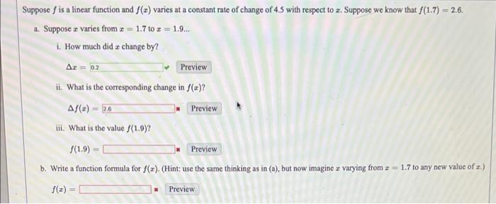 solved-suppose-f-is-a-linear-function-and-f-x-varies-at-a-chegg