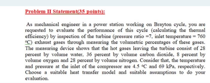 Solved Problem II Statement(35 points): As mechanical | Chegg.com