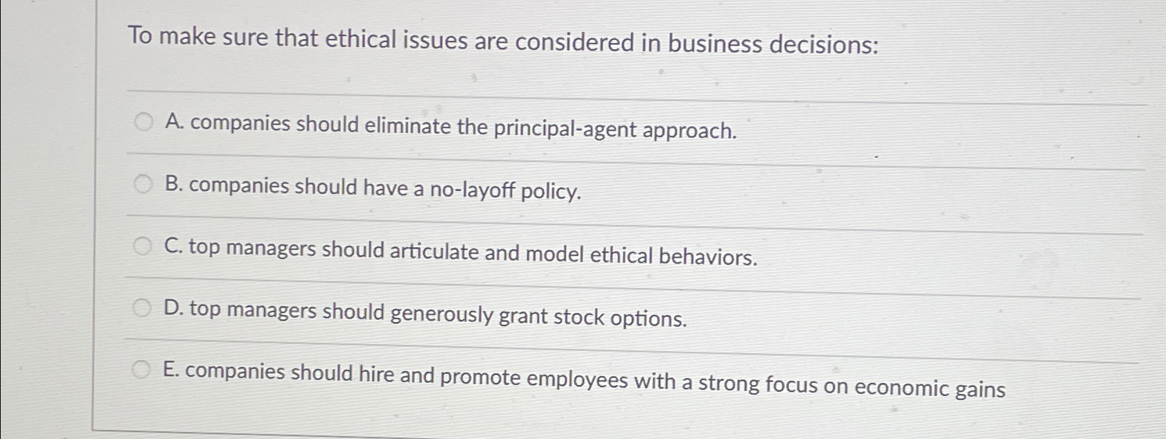 Solved To make sure that ethical issues are considered in | Chegg.com