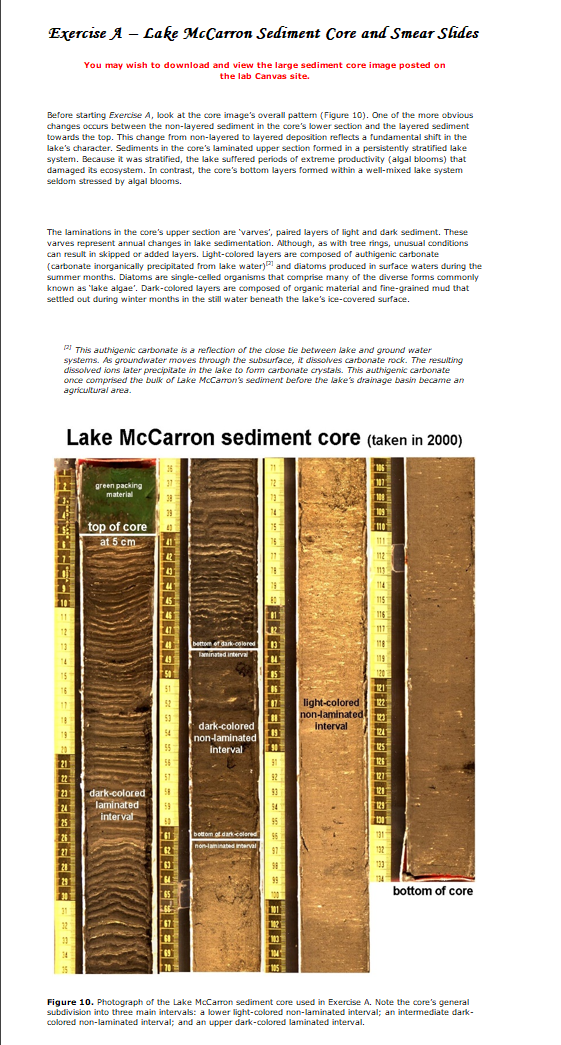 Solved You may wish to download and view the large sediment | Chegg.com