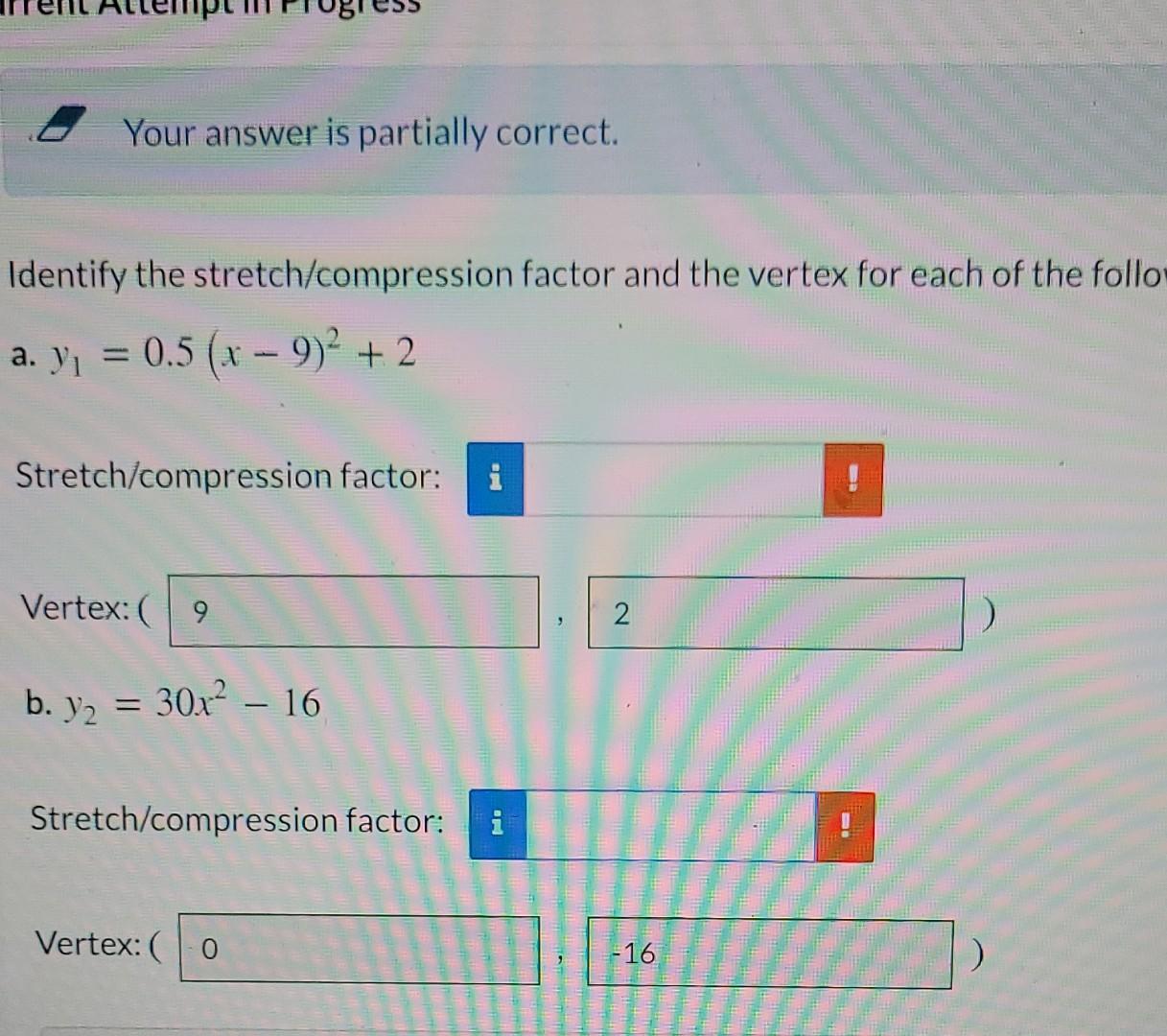 Solved Your answer is partially correct. Identify the