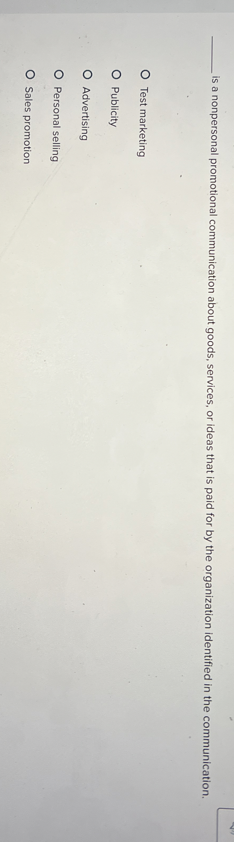 Solved is a nonpersonal promotional communication about