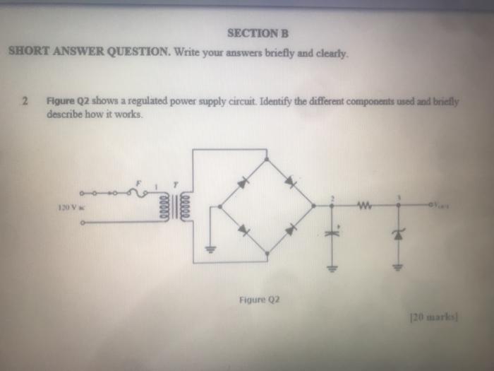 Solved SECTION B SHORT ANSWER QUESTION. Write Your Answers | Chegg.com