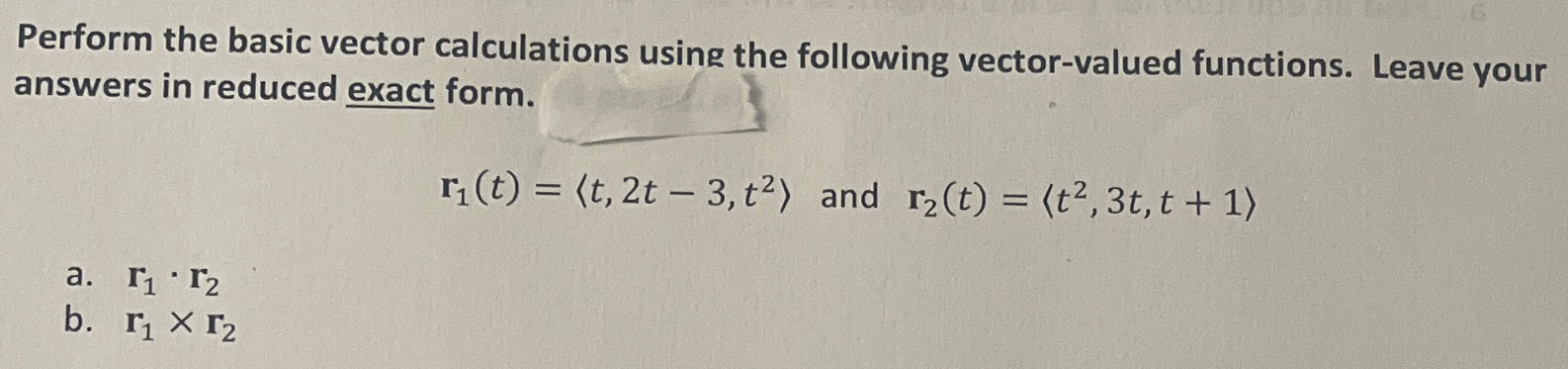 Perform the basic vector calculations using the | Chegg.com