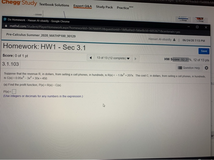 Solved Chegg Study Textbook Solutions | Chegg.com